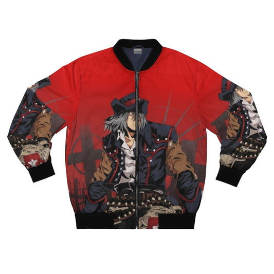 Gungrave Anime Inspired Bomber Jacket with Brandon, Harry, and Kugashira characters