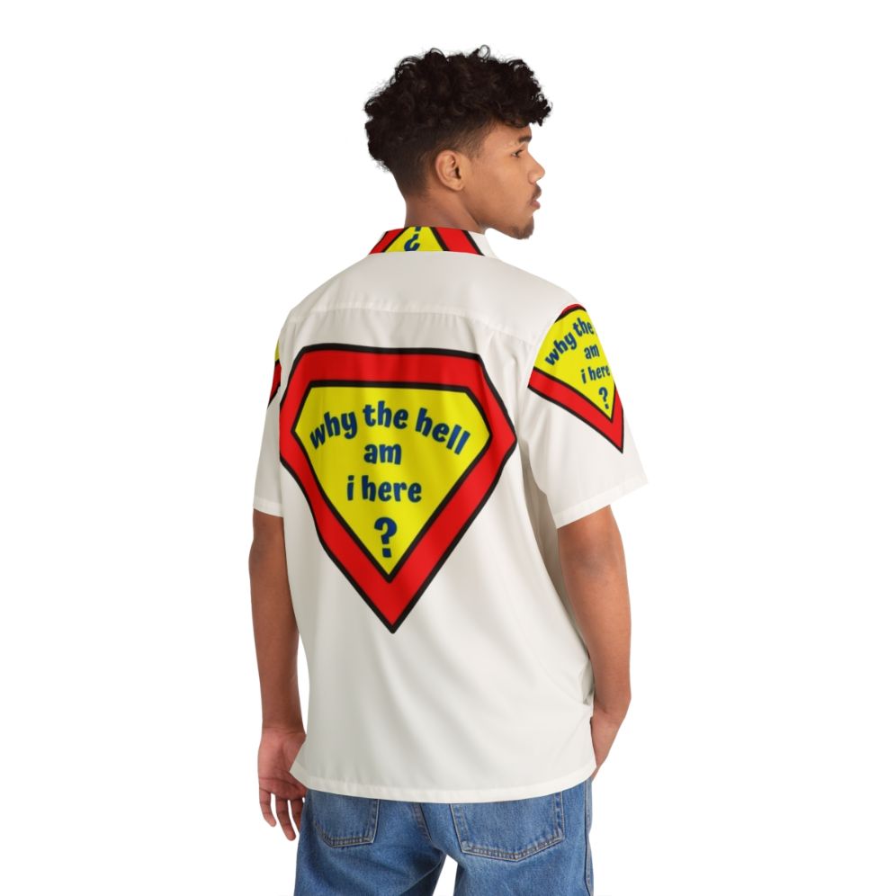 Confused Classic Comic Superhero Hawaiian Shirt - People Back