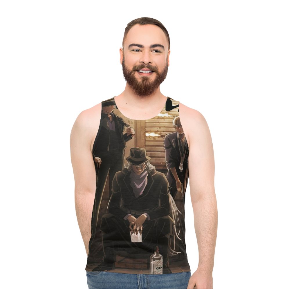 Unisex tank top featuring Detective Conan/Case Closed anime character Conan Edogawa - men