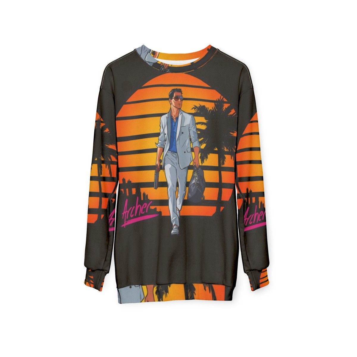 Archer Vice City 80s-inspired Sweatshirt - hanging