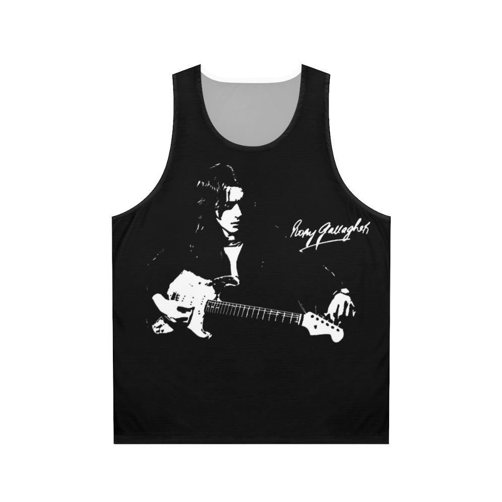 Rory Gallagher left-handed guitarist unisex tank top