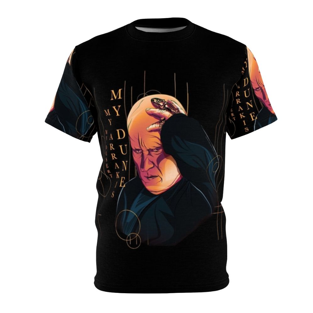 Dune inspired t-shirt featuring the villainous Baron Harkonnen character