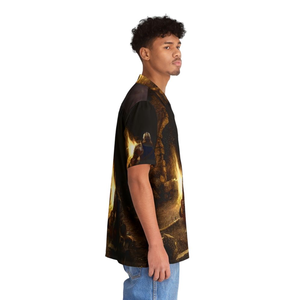 Bonfire Hawaiian Shirt - Gamer Tropical Wear - People Pight