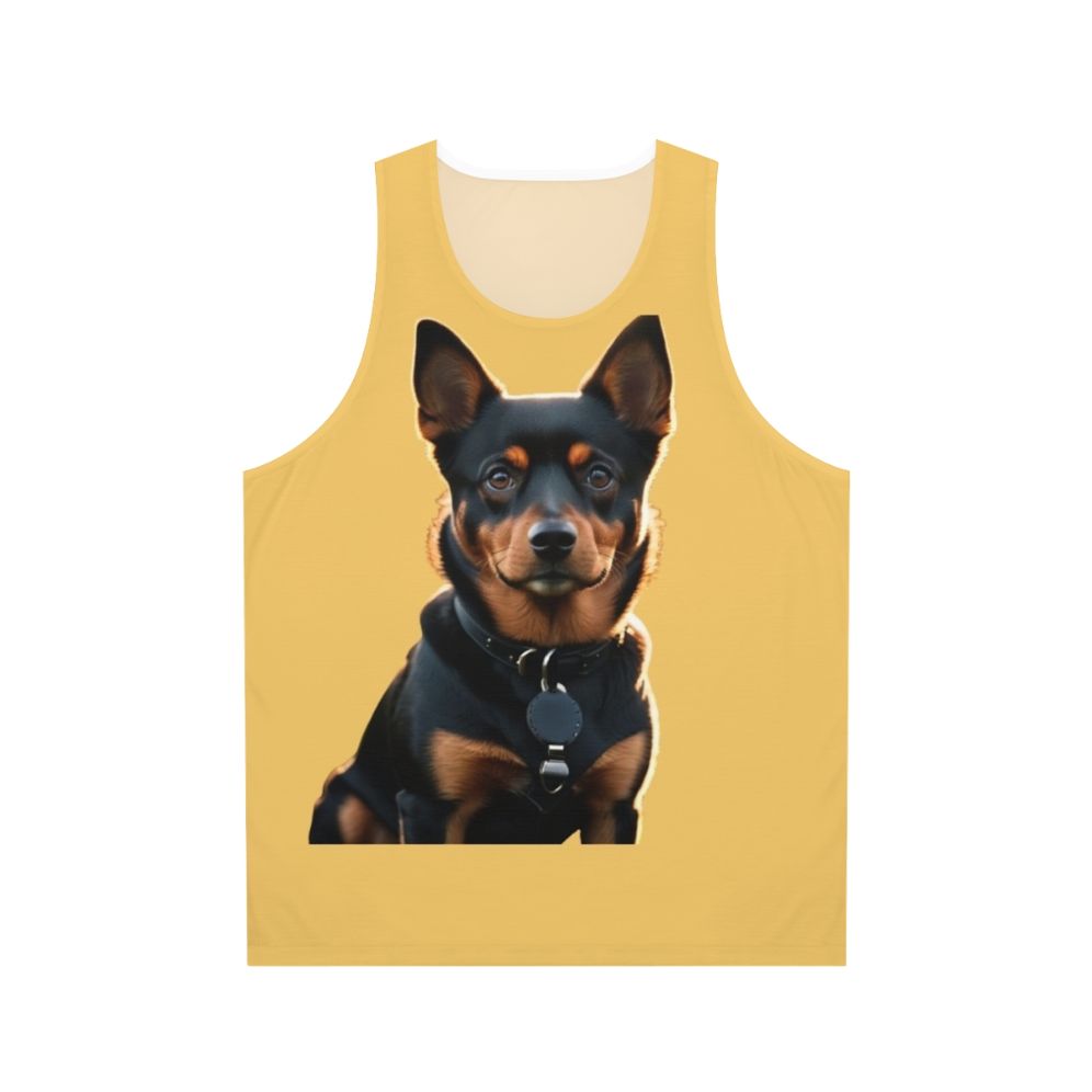 Lancashire Heeler dog breed vintage sticker unisex tank top