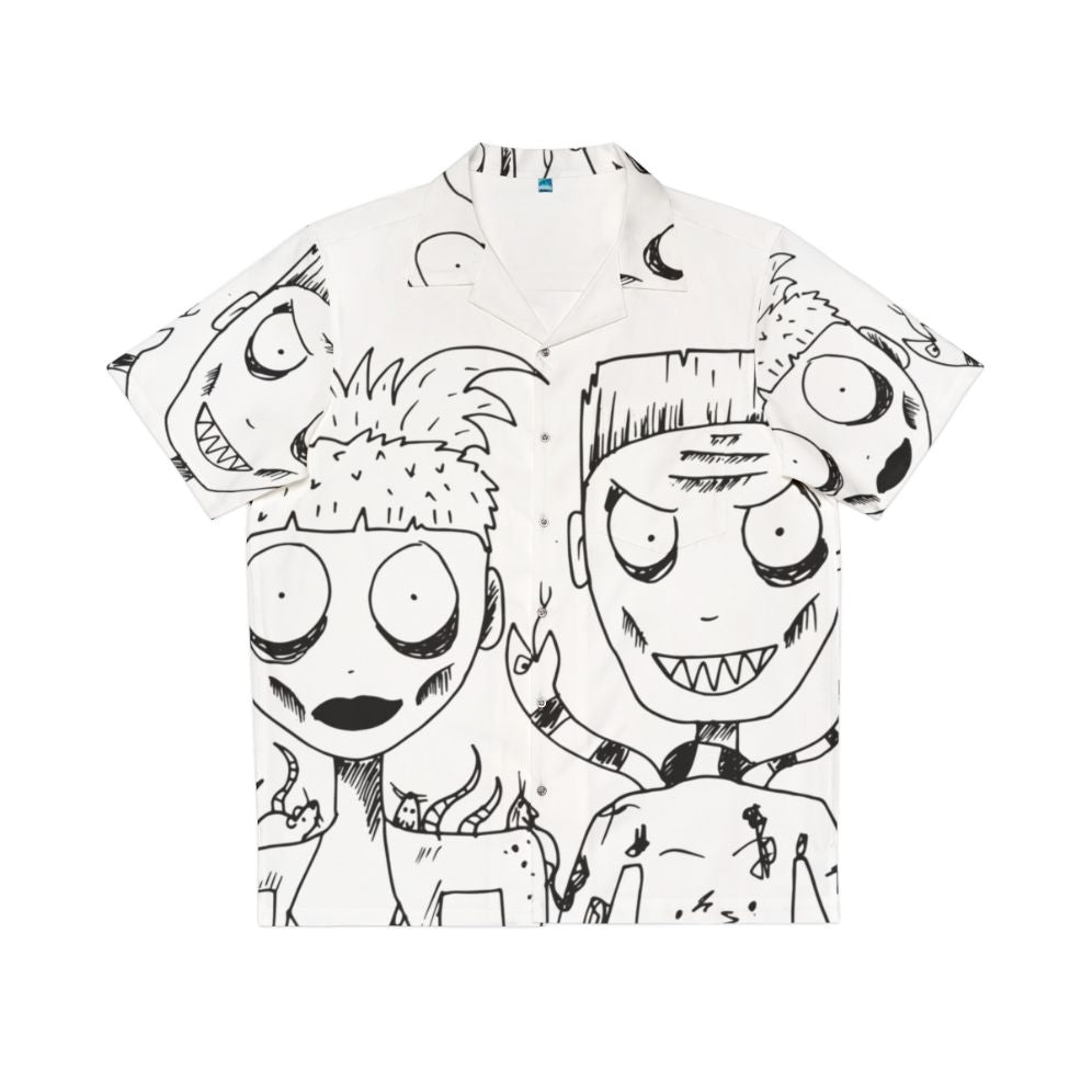 Die Antwoord Yolandi & Ninja Hawaiian Shirt with Tropical Print