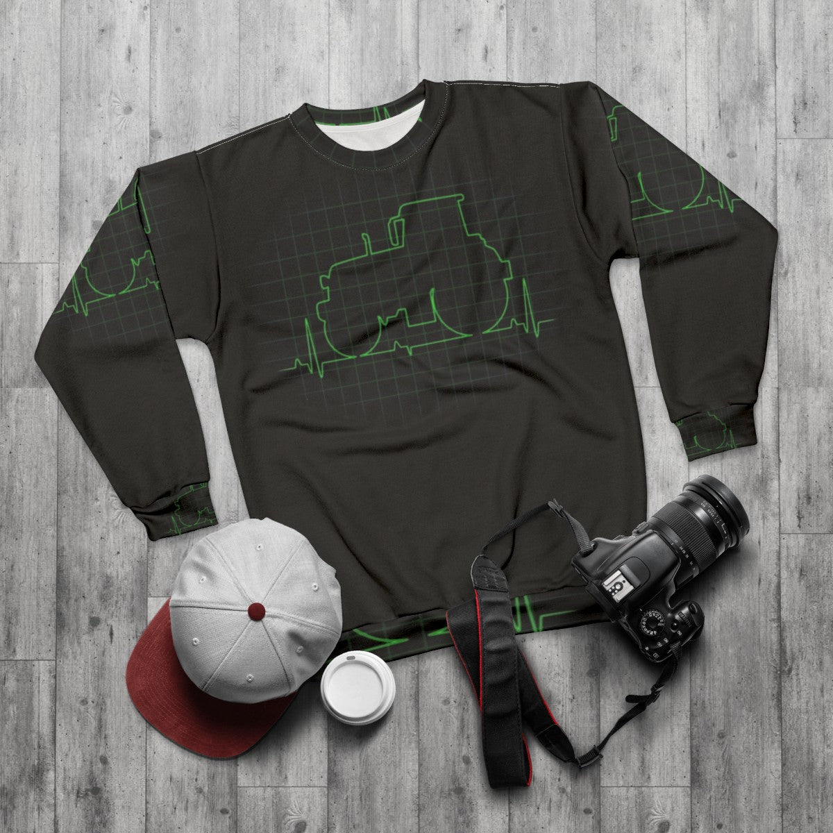 Tractor Life Sweatshirt - flat lay