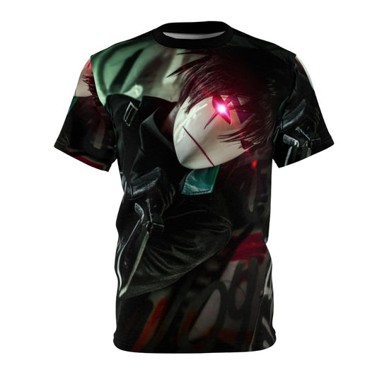 Darker Than Black inspired anime t-shirt featuring dark and mysterious imagery