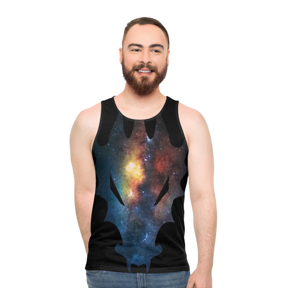 Cosmic Watercolor Legendary Animals Dragon Unisex Tank Top - men