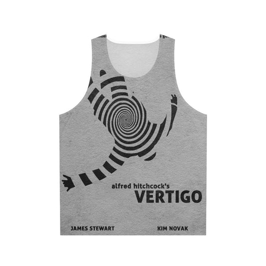 Vertigo Unisex Tank Top with Minimalist Movie Design