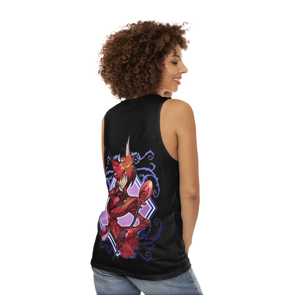 Hazbin Hotel Alastor Unisex Tank Top - women back