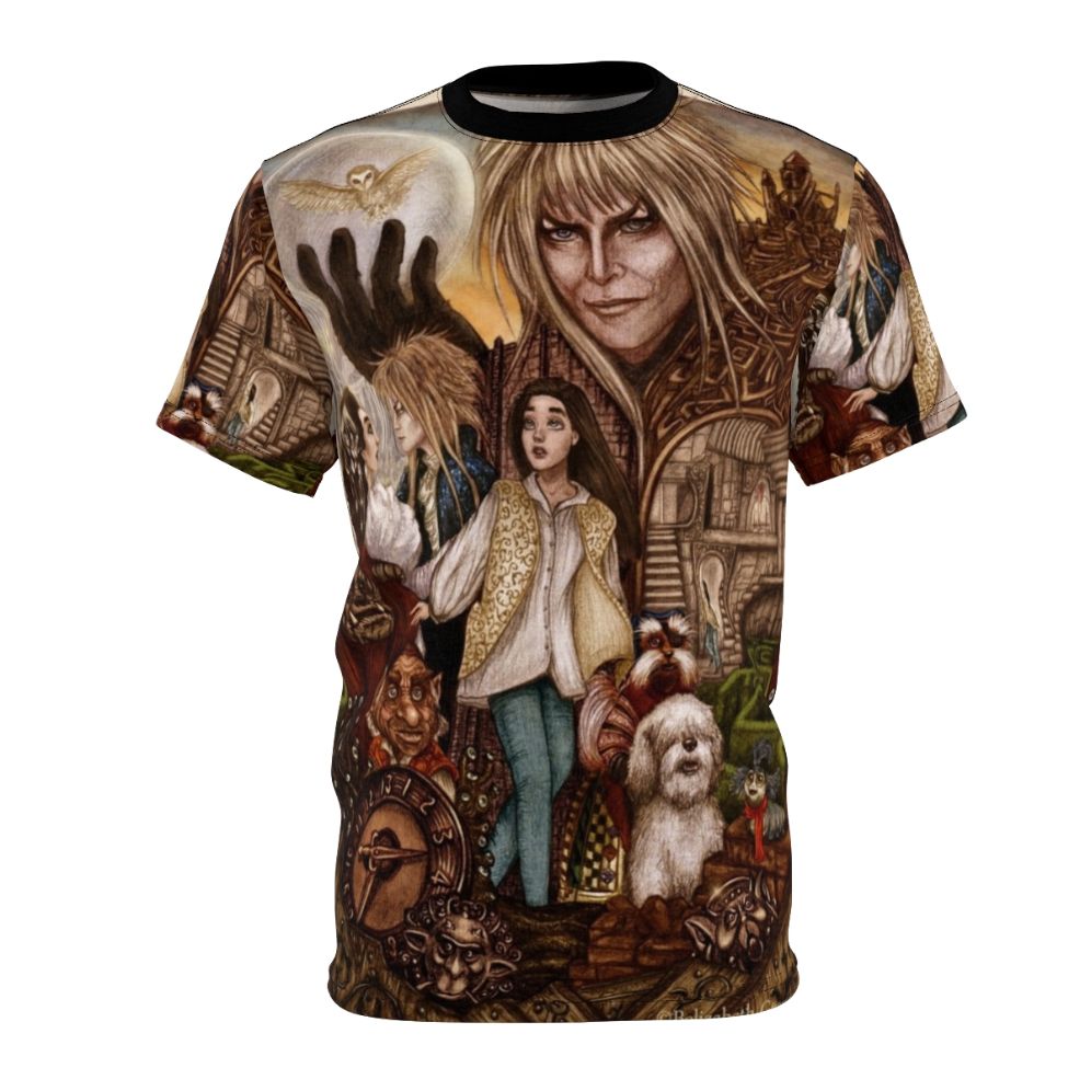 Labyrinth fantasy t-shirt featuring a magical labyrinth design