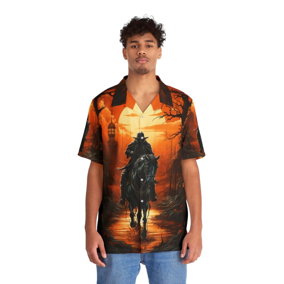 Spooky Headless Horseman Hawaiian Shirt iPhone Case - People Front