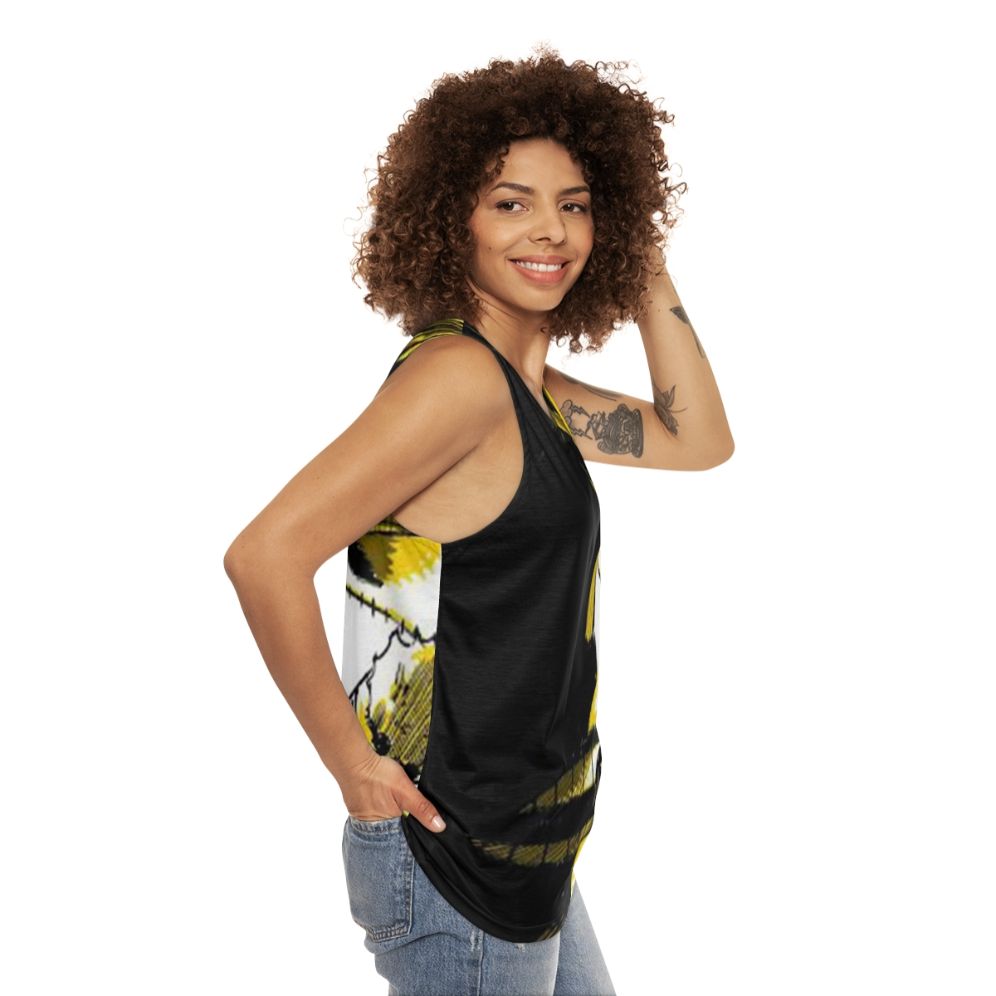 One Piece Crocodile Inspired Unisex Tank Top - women side