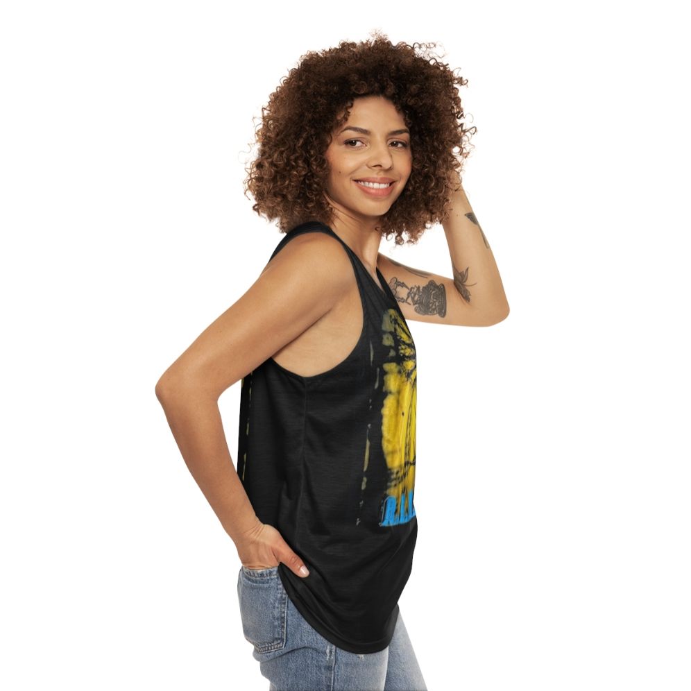 Vintage 90s REM Rock Band Concert Unisex Tank Top - women side