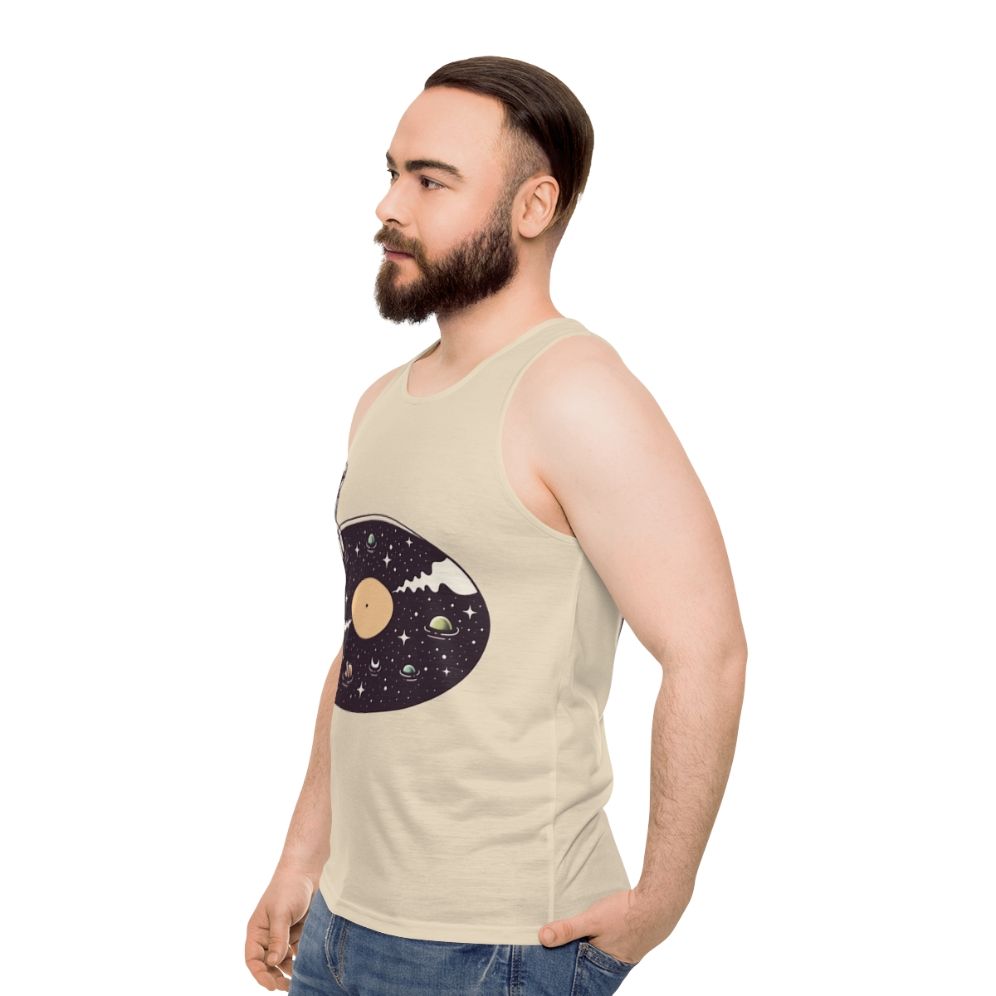 Cosmic Sound Unisex Galaxy Tank Top - men side