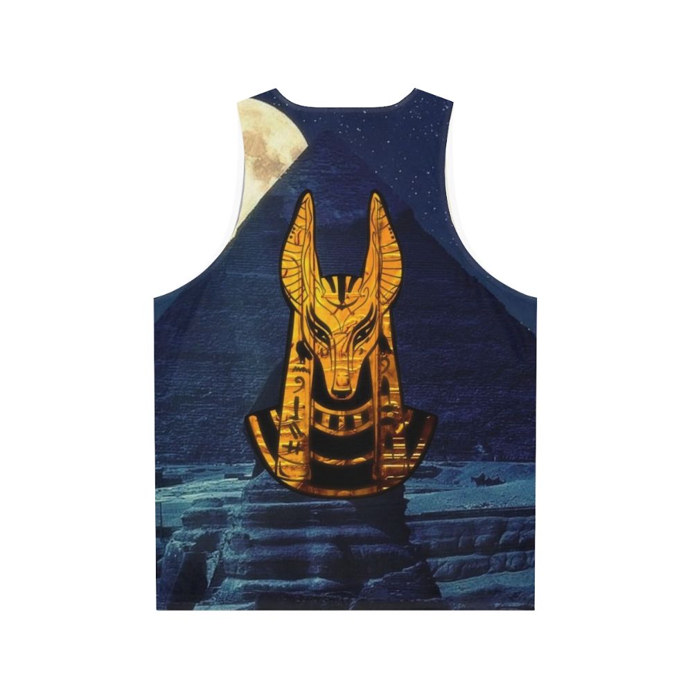 Anubis Egyptian God Unisex Tank Top - Back