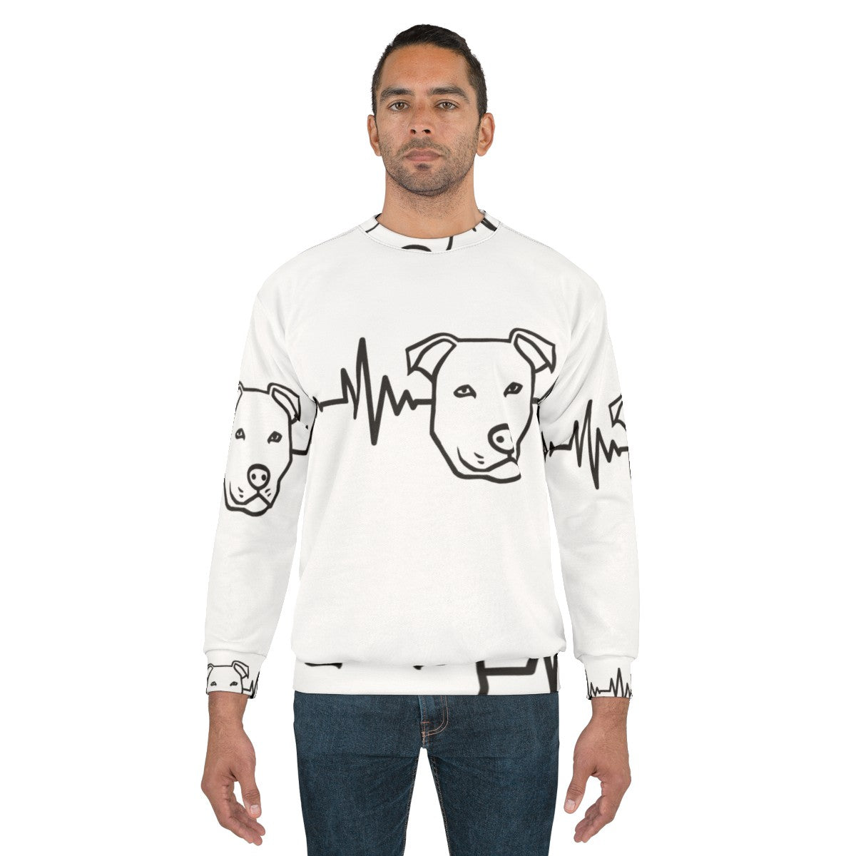 Heartbeat Pitbull Sweatshirt - men