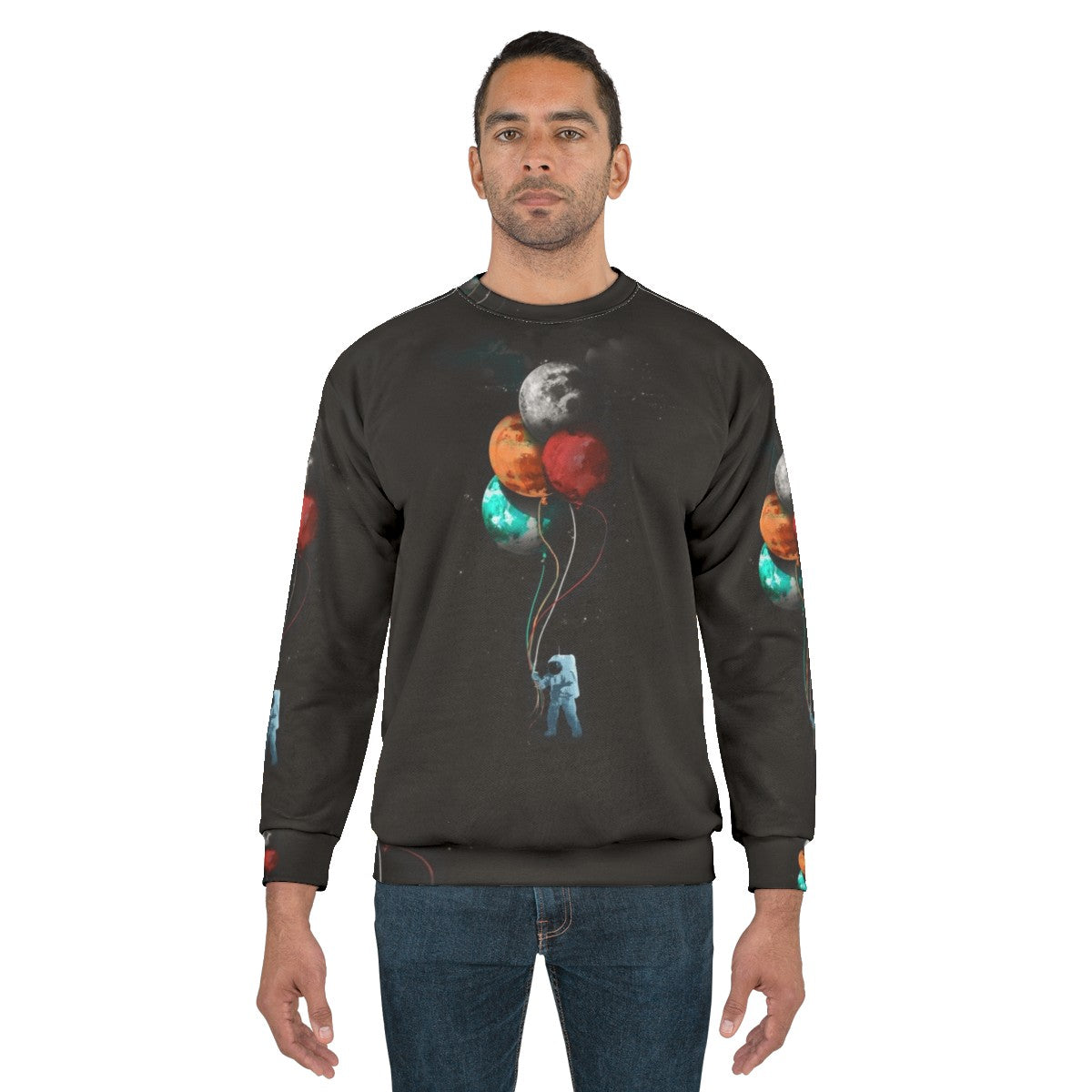 Spaceman Sci-Fi Graphic Sweatshirt - men