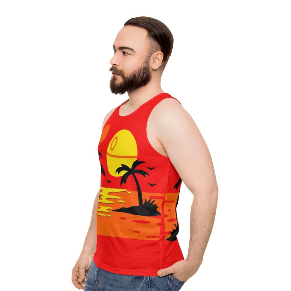 Unisex imperial beach party tank top - men side