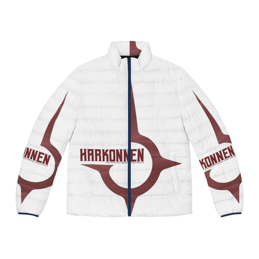 Scarlet House Harkonnen Dune 2020 Puffer Jacket featuring a bold and stylish design