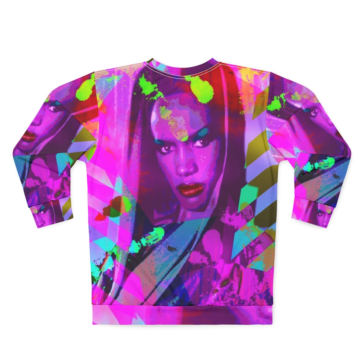 Grace Jones inspired LGBTQ hedonist sweatshirt - Back