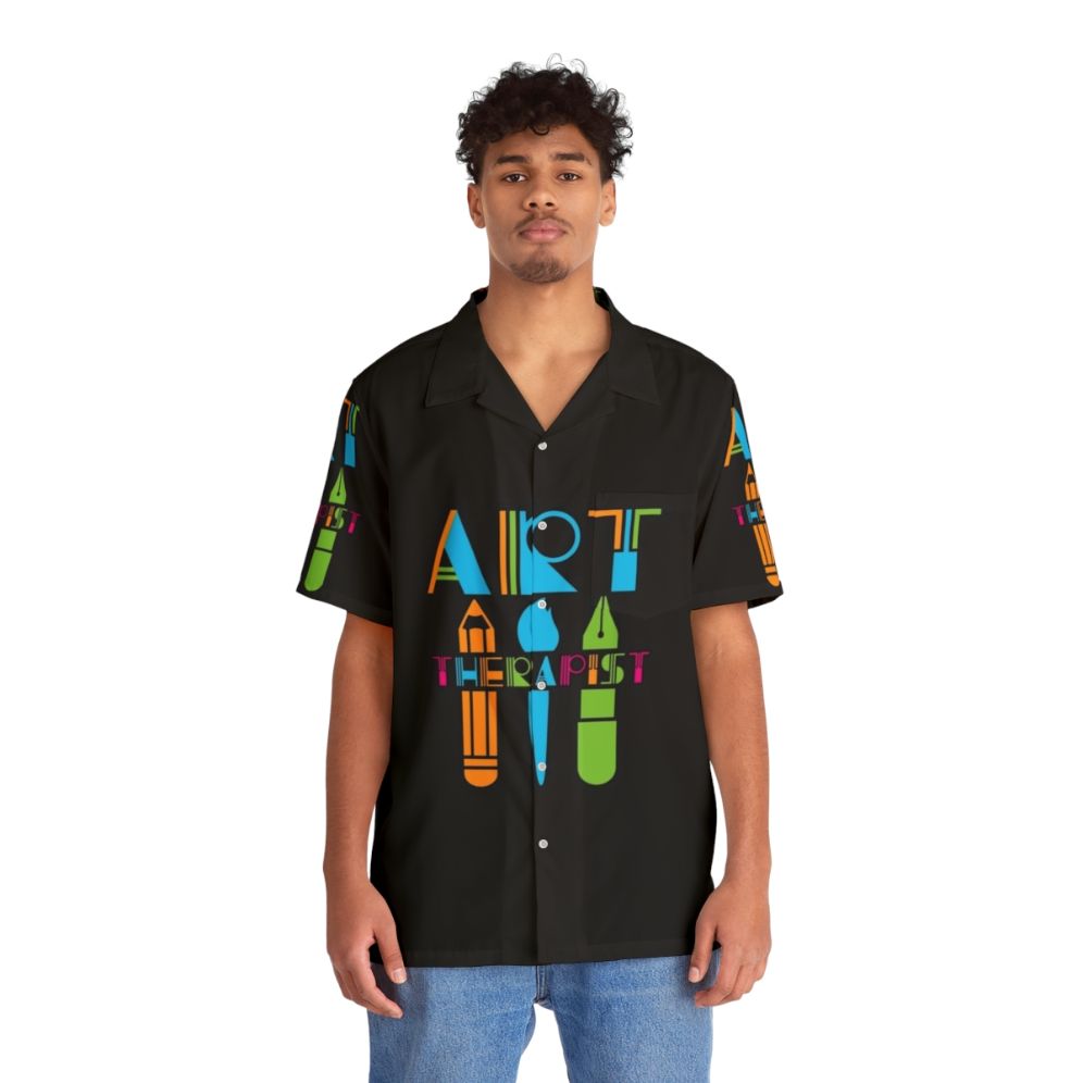 Art Therapist Hawaiian Shirt for Mental Health Awareness - Lifestyle