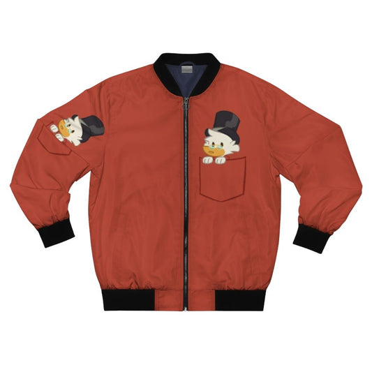 A bomber jacket featuring Scrooge McDuck from the DuckTales reboot.