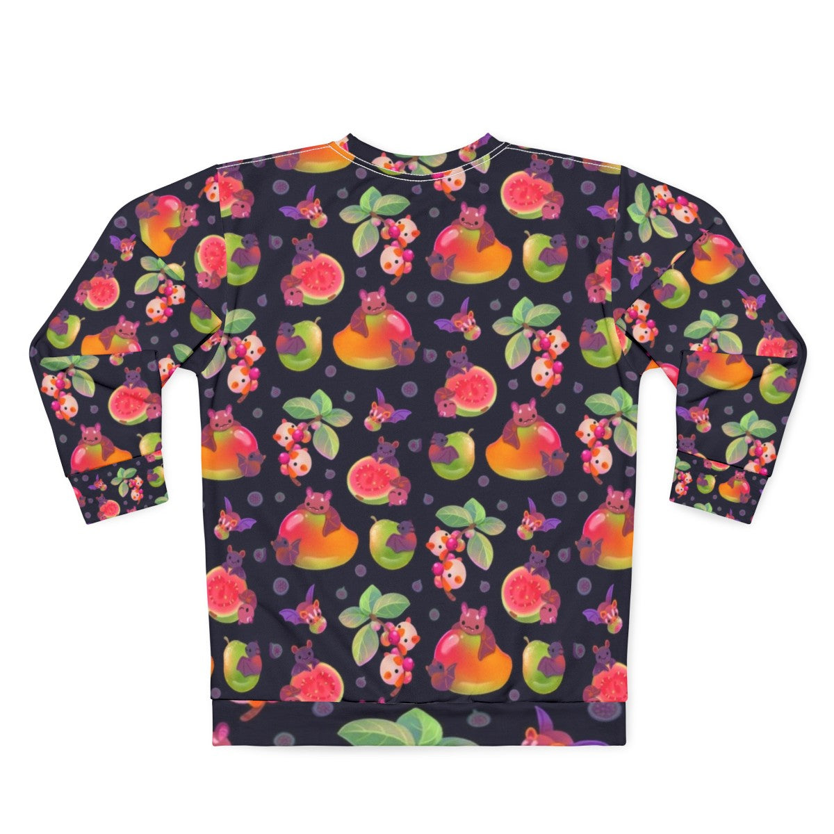 Vintage Fruit Bat Dark Sweatshirt - Back