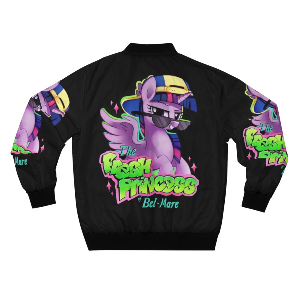 Twilight Sparkle Alicorn Princess Bel-Mare Bomber Jacket - Back