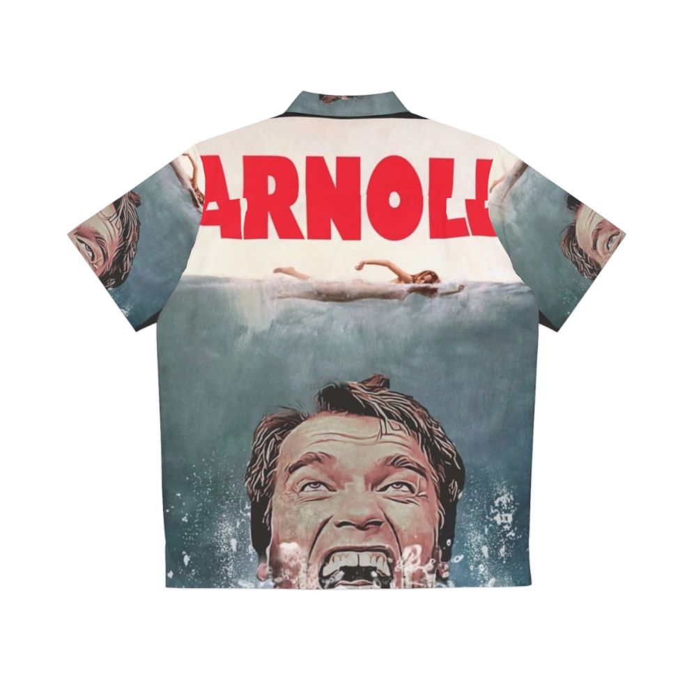 Arnold Schwarzenegger Shark Hawaiian Shirt - Back