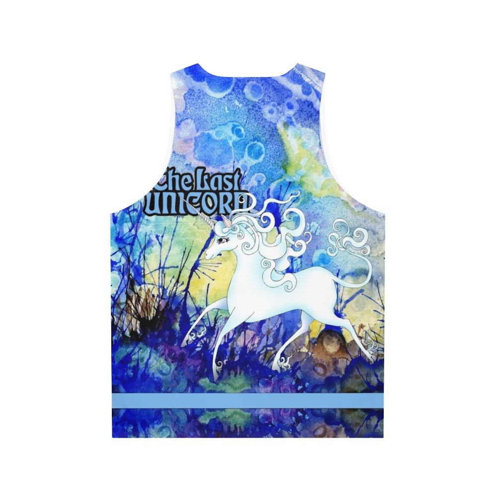 The Last Unicorn Unisex Fantasy Tank Top with Unicorn - Back