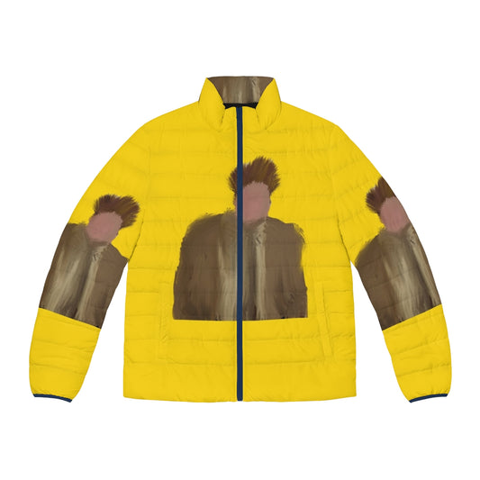 Chris Farley inspired puffer jacket with a comedic twist