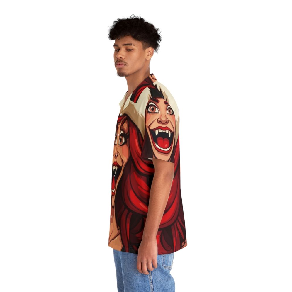 Vibrant Santa Big Mouth Hormone Monster Hawaiian Shirt - People Left