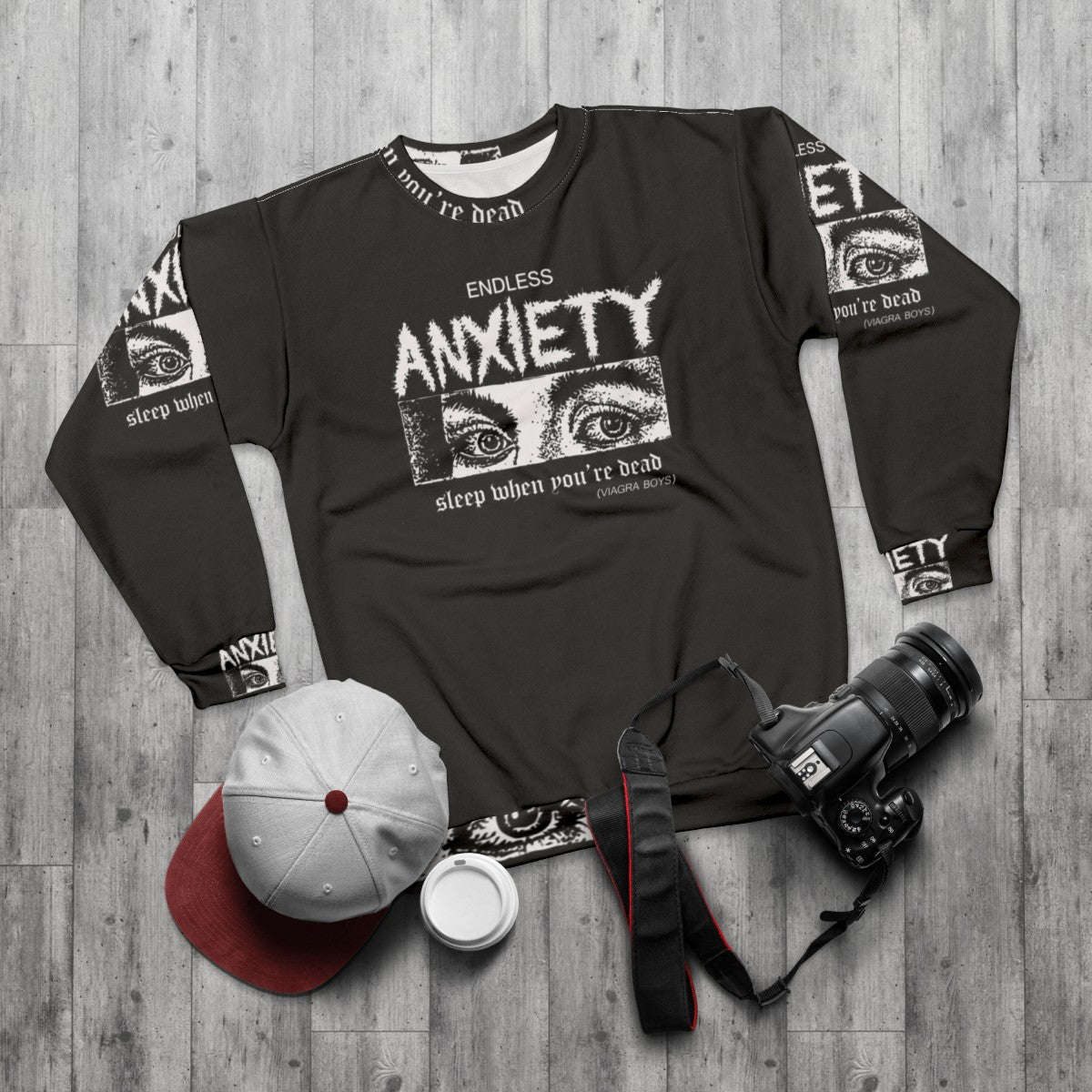 Viagra Boys Endless Anxiety Sweatshirt - flat lay