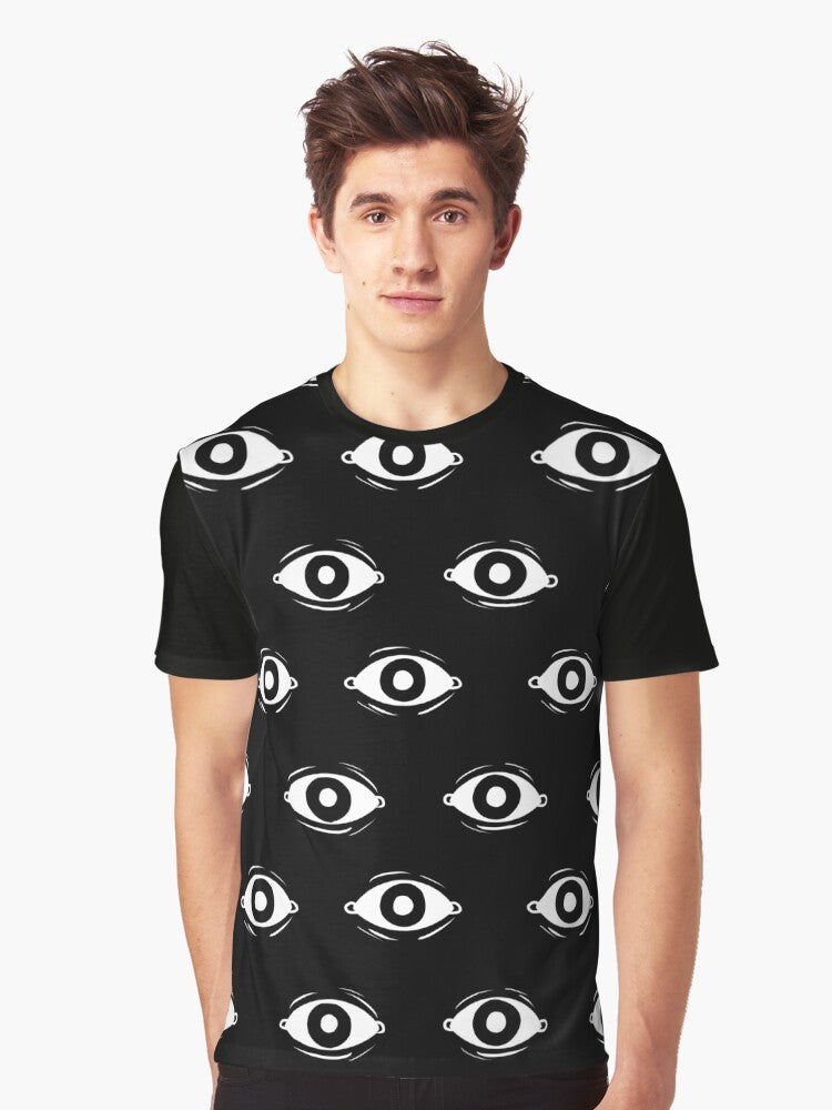 Eye pattern graphic design on a t-shirt - Men