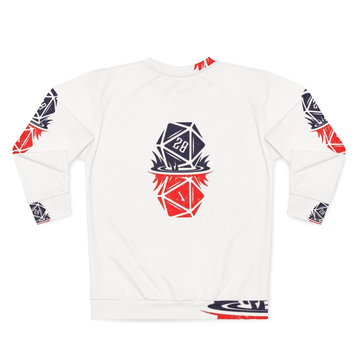 Stranger Things Upside Down Dice D20 Sweatshirt - Back