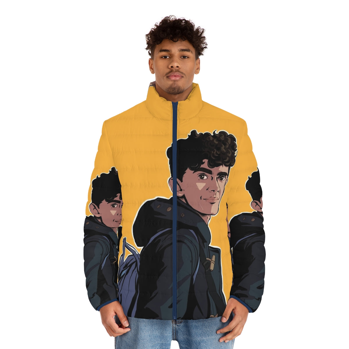 Charlie Spring Heartstopper Fanart Puffer Jacket - men front