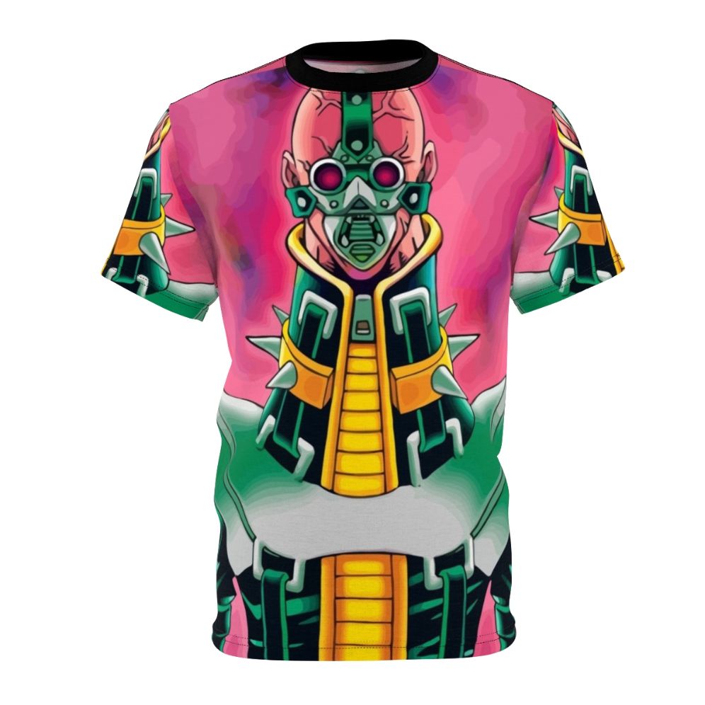 Anime-style t-shirt featuring characters and symbols from the Yu-Gi-Oh! Duel Monsters series