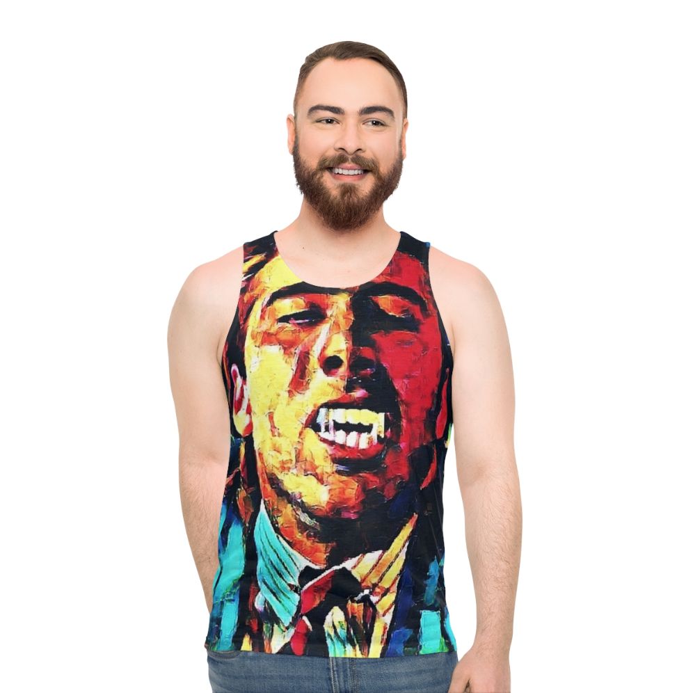 Unisex vampire kiss tank top - men