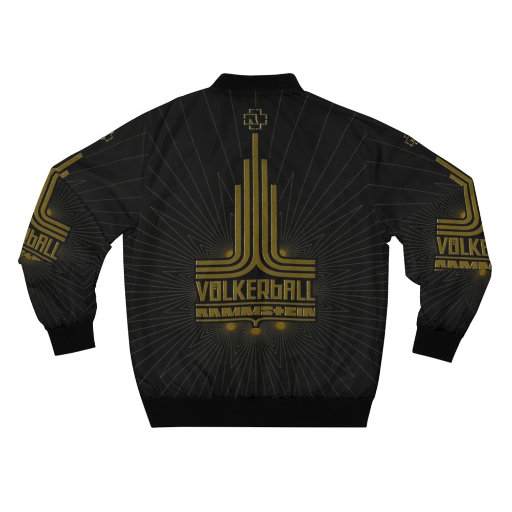 Rammstein inspired bomber jacket featuring album artwork from the band's discography - Back