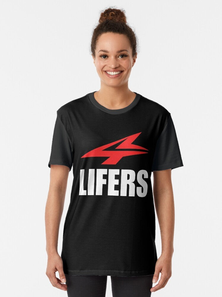 Druski 4Lifers Logo Graphic T-Shirt - Women