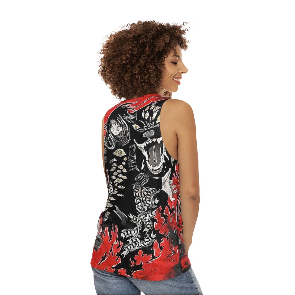 Hellsing Alucard Unisex Anime Tank Top - women back