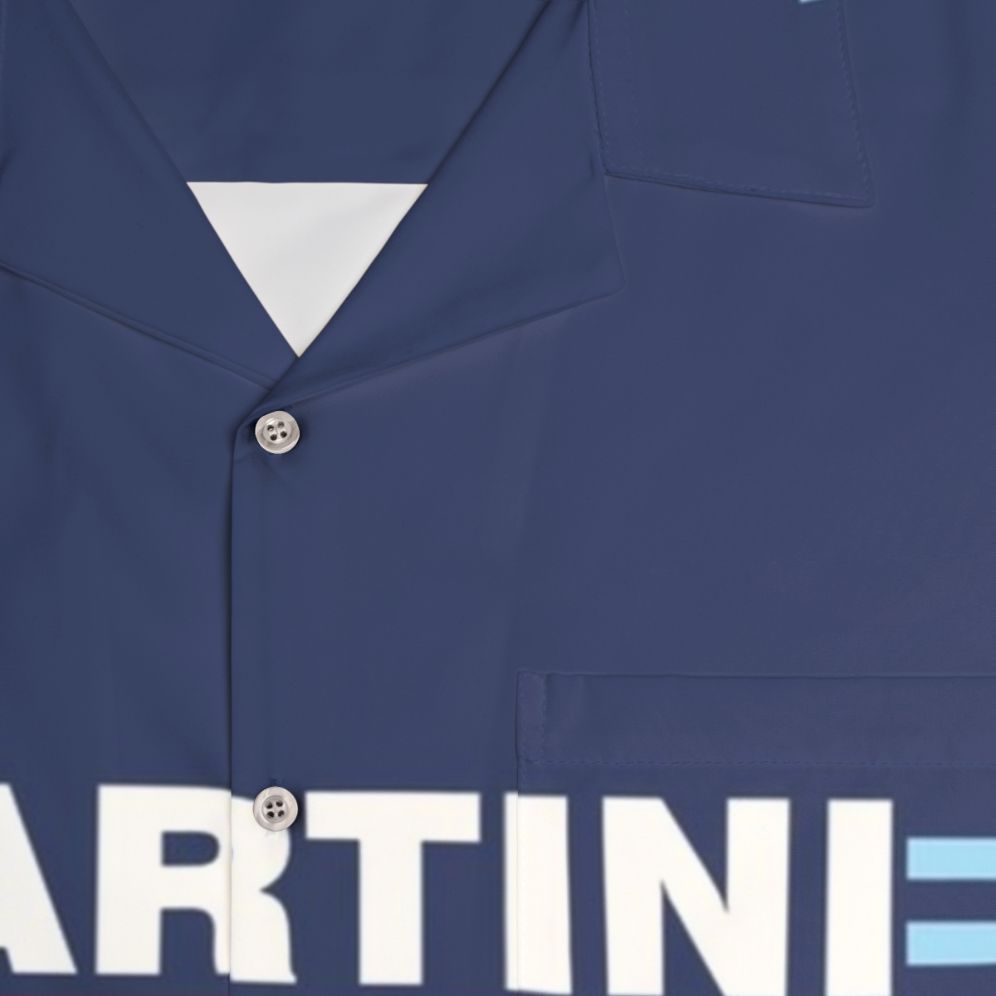 Vintage Martini Racing Hawaiian Shirt - Detail