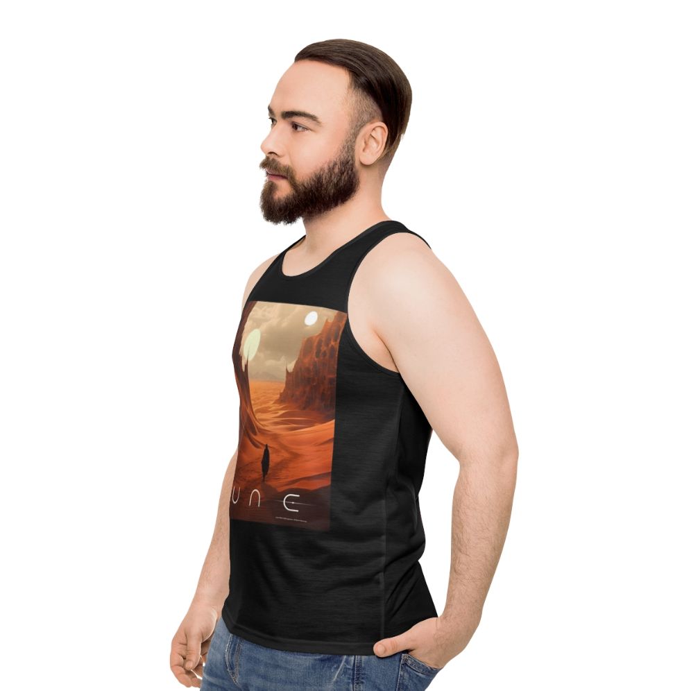 Dune 2020 Unisex Fan Art Tank Top - men side