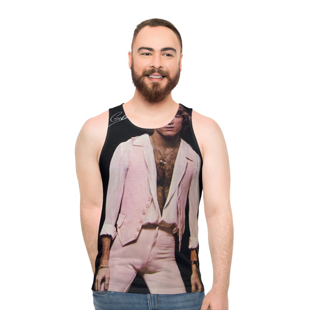 Andy Gibb Bee Gees Unisex Retro Pop Music Tank Top - men