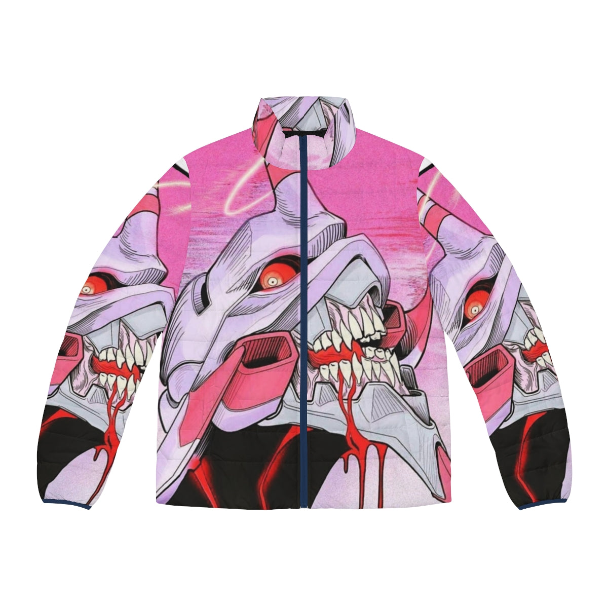 Unit 01 Evangelion Puffer Jacket with Anime Inspired Design