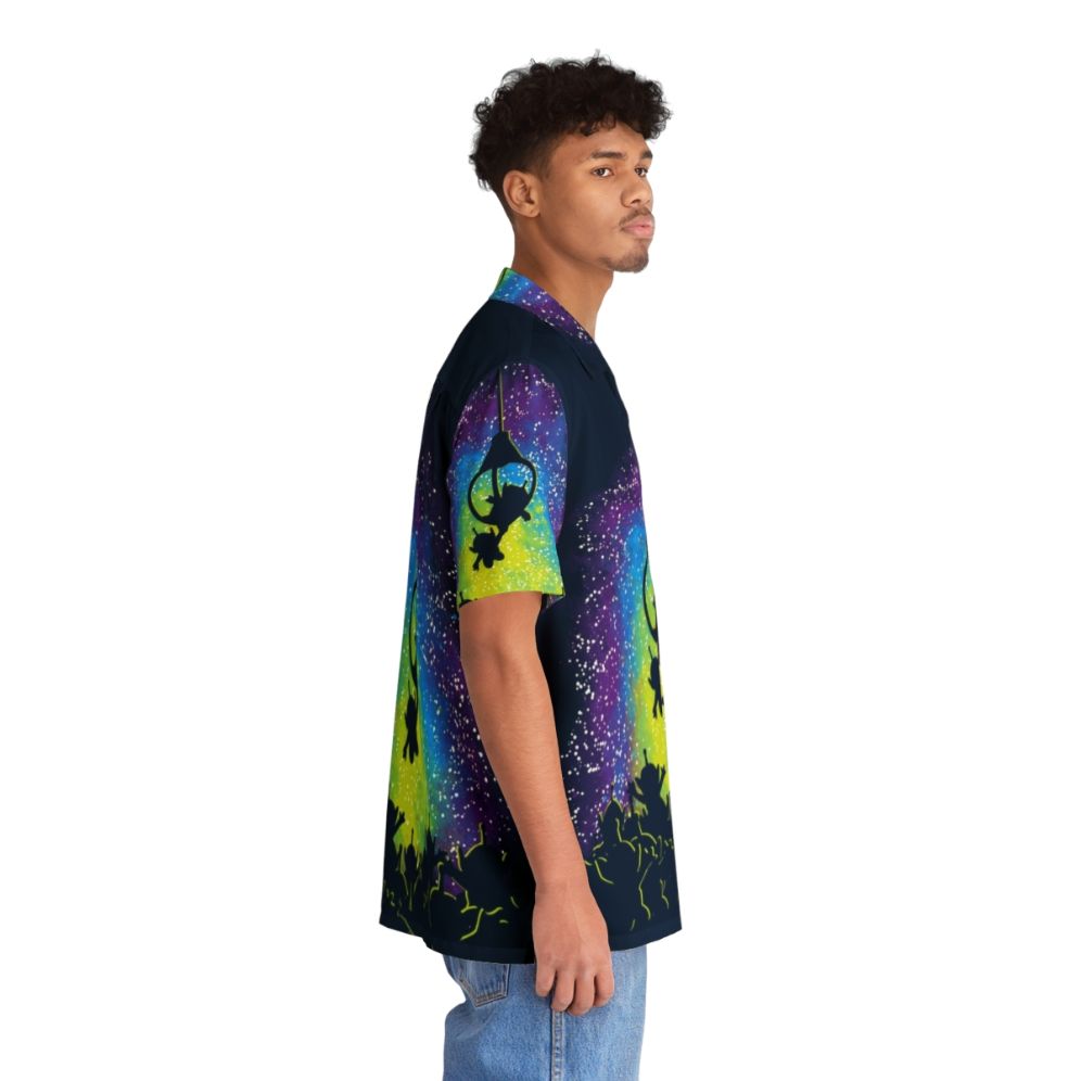 Vibrant Master Hawaiian Shirt featuring UFOs and space elements - People Pight