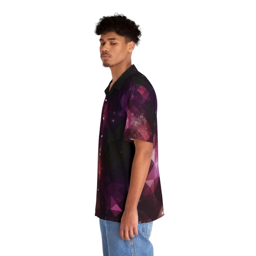 Intergalactic Space Hawaiian Shirt with Cosmic Design - People Left