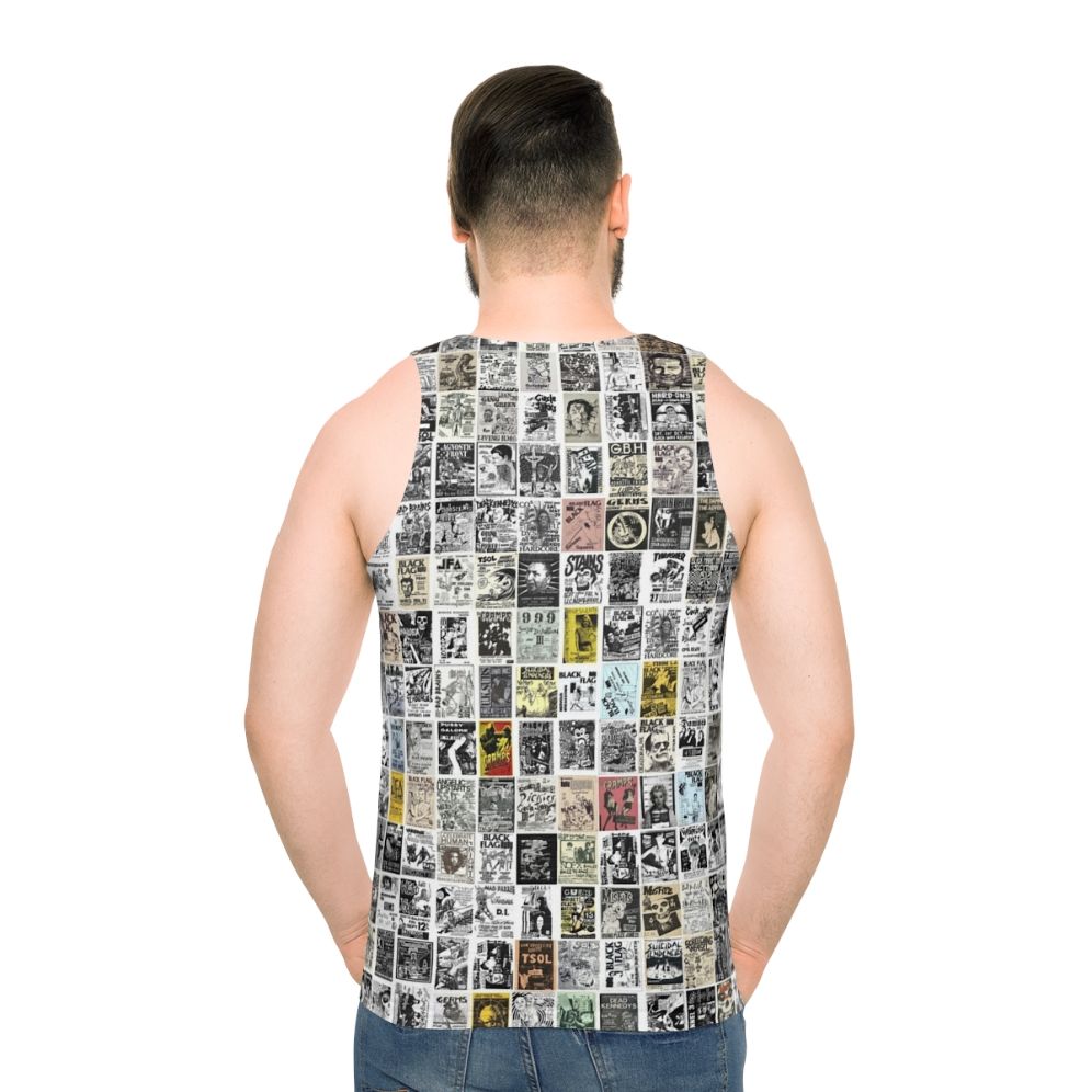 Vintage Punk Rock Bands Unisex Tank Top - men back