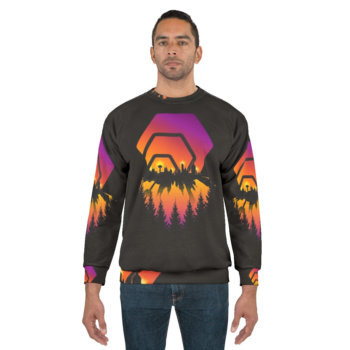 Hex Crypto Shining City Sweatshirt - men